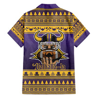 Viking-Inspired Football Christmas Hawaiian Shirt Valhalla-la Viking Warrior - Wonder Print Shop