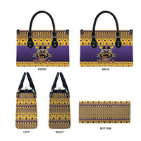 Viking-Inspired Football Christmas Leather Bag Valhalla-la Viking Warrior - Wonder Print Shop
