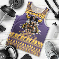Viking-Inspired Football Christmas Men Tank Top Valhalla-la Viking Warrior - Wonder Print Shop