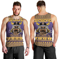Viking-Inspired Football Christmas Men Tank Top Valhalla-la Viking Warrior - Wonder Print Shop