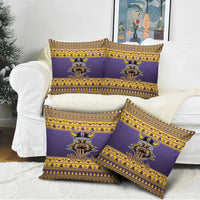 Viking-Inspired Football Christmas Pillow Cover Valhalla-la Viking Warrior - Wonder Print Shop