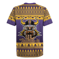 Viking-Inspired Football Christmas Rugby Jersey Valhalla-la Viking Warrior - Wonder Print Shop
