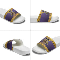 Viking-Inspired Football Christmas Slide Sandals Valhalla-la Viking Warrior - Wonder Print Shop