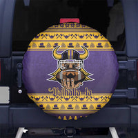 Viking-Inspired Football Christmas Spare Tire Cover Valhalla-la Viking Warrior - Wonder Print Shop