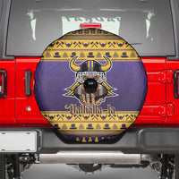 Viking-Inspired Football Christmas Spare Tire Cover Valhalla-la Viking Warrior - Wonder Print Shop