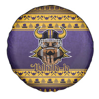 Viking-Inspired Football Christmas Spare Tire Cover Valhalla-la Viking Warrior - Wonder Print Shop