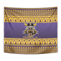Viking-Inspired Football Christmas Tapestry Valhalla-la Viking Warrior - Wonder Print Shop