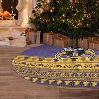 Viking-Inspired Football Christmas Tree Skirt Valhalla-la Viking Warrior - Wonder Print Shop
