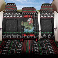 Merry Fishmas Santa Riding Bass Back Car Seat Cover Funny Christmas - Wonder Print Shop