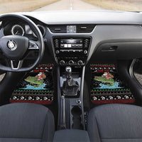 Merry Fishmas Santa Riding Bass Personalized Car Mats Funny Christmas - Wonder Print Shop