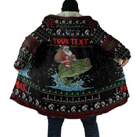 Merry Fishmas Santa Riding Bass Personalized Cloak Funny Christmas - Wonder Print Shop