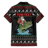 Merry Fishmas Santa Riding Bass Personalized Family Matching Mermaid Dress and Hawaiian Shirt Funny Christmas - Wonder Print Shop