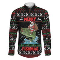 Merry Fishmas Santa Riding Bass Personalized Family Matching Summer Maxi Dress and Hawaiian Shirt Funny Christmas - Wonder Print Shop