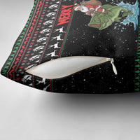 Merry Fishmas Santa Riding Bass Pillow Cover Funny Christmas - Wonder Print Shop