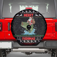 Merry Fishmas Santa Riding Bass Spare Tire Cover Funny Christmas - Wonder Print Shop