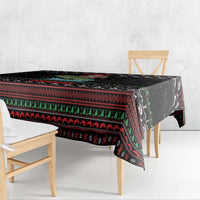 Merry Fishmas Santa Riding Bass Tablecloth Funny Christmas - Wonder Print Shop