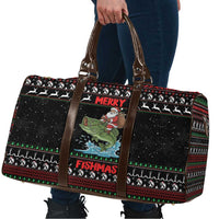 Merry Fishmas Santa Riding Bass Travel Bag Funny Christmas - Wonder Print Shop