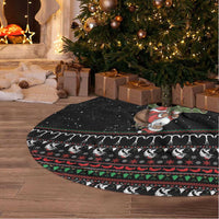 Merry Fishmas Santa Riding Bass Tree Skirt Funny Christmas - Wonder Print Shop