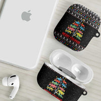 Merry Fishmas AirPods Case Fishing Christmas Tree Lights - Wonder Print Shop