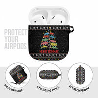 Merry Fishmas AirPods Case Fishing Christmas Tree Lights - Wonder Print Shop