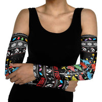 Merry Fishmas Arm Sleeves Fishing Christmas Tree Lights - Wonder Print Shop