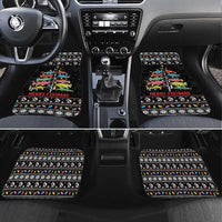 Merry Fishmas Car Mats Fishing Christmas Tree Lights - Wonder Print Shop