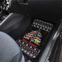 Merry Fishmas Car Mats Fishing Christmas Tree Lights - Wonder Print Shop
