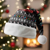 Merry Fishmas Christmas Santa Hat Fishing Christmas Tree Lights - Wonder Print Shop