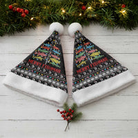 Merry Fishmas Christmas Santa Hat Fishing Christmas Tree Lights - Wonder Print Shop