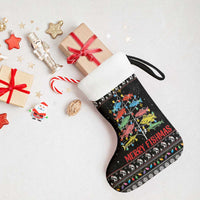 Merry Fishmas Christmas Stocking Fishing Christmas Tree Lights - Wonder Print Shop