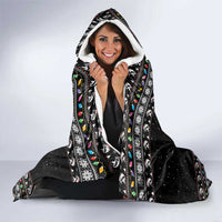 Merry Fishmas Hooded Blanket Fishing Christmas Tree Lights - Wonder Print Shop