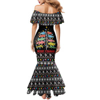 Merry Fishmas Mermaid Dress Fishing Christmas Tree Lights - Wonder Print Shop