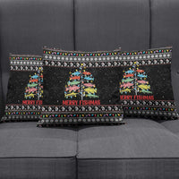 Merry Fishmas Pillow Cover Fishing Christmas Tree Lights - Wonder Print Shop