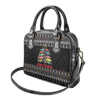 Merry Fishmas Shoulder Handbag Fishing Christmas Tree Lights - Wonder Print Shop