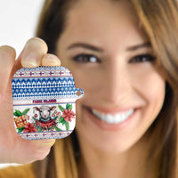 Faroe Islands Christmas AirPods Case Cute Faroese Sheep Xmas Patterns - Wonder Print Shop