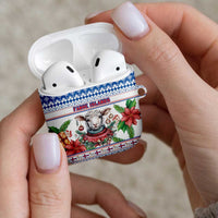 Faroe Islands Christmas AirPods Case Cute Faroese Sheep Xmas Patterns - Wonder Print Shop