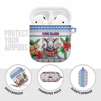 Faroe Islands Christmas AirPods Case Cute Faroese Sheep Xmas Patterns - Wonder Print Shop