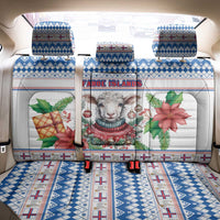 Faroe Islands Christmas Back Car Seat Cover Cute Faroese Sheep Xmas Patterns - Wonder Print Shop