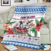 Faroe Islands Christmas Blanket Cute Faroese Sheep Xmas Patterns - Wonder Print Shop