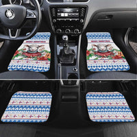 Faroe Islands Christmas Car Mats Cute Faroese Sheep Xmas Patterns - Wonder Print Shop