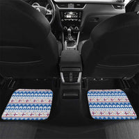 Faroe Islands Christmas Car Mats Cute Faroese Sheep Xmas Patterns - Wonder Print Shop