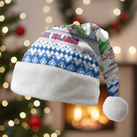 Faroe Islands Christmas Santa Hat Cute Faroese Sheep Xmas Patterns - Wonder Print Shop