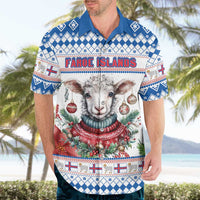 Faroe Islands Christmas Hawaiian Shirt Cute Faroese Sheep Xmas Patterns - Wonder Print Shop