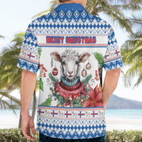 Faroe Islands Christmas Hawaiian Shirt Cute Faroese Sheep Xmas Patterns - Wonder Print Shop