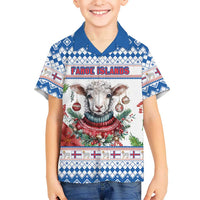 Faroe Islands Christmas Hawaiian Shirt Cute Faroese Sheep Xmas Patterns - Wonder Print Shop