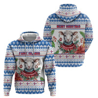 Faroe Islands Christmas Hoodie Cute Faroese Sheep Xmas Patterns - Wonder Print Shop