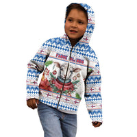 Faroe Islands Christmas Kid Hoodie Cute Faroese Sheep Xmas Patterns - Wonder Print Shop
