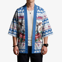 Faroe Islands Christmas Kimono Cute Faroese Sheep Xmas Patterns - Wonder Print Shop