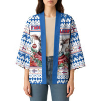 Faroe Islands Christmas Kimono Cute Faroese Sheep Xmas Patterns - Wonder Print Shop