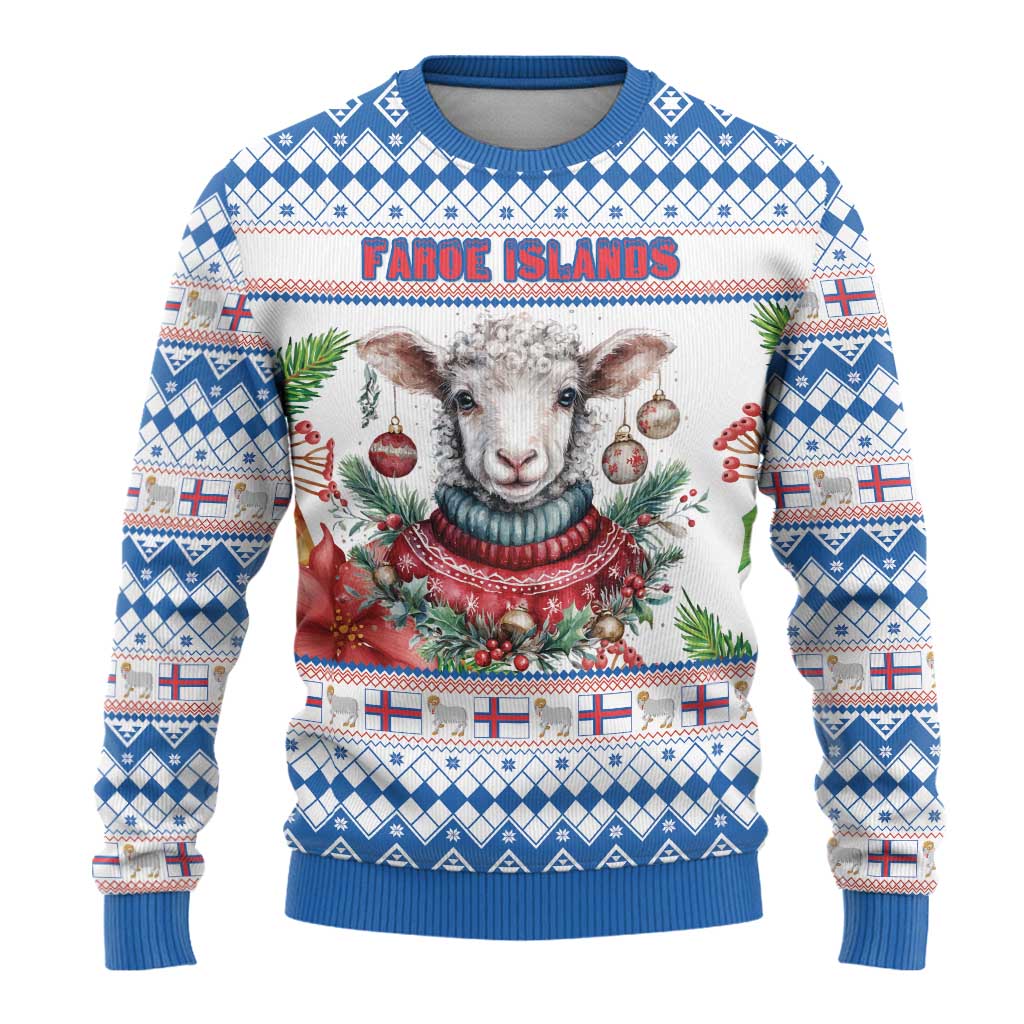 Faroe Islands Christmas Ugly Christmas Sweater Cute Faroese Sheep Xmas Patterns - Wonder Print Shop